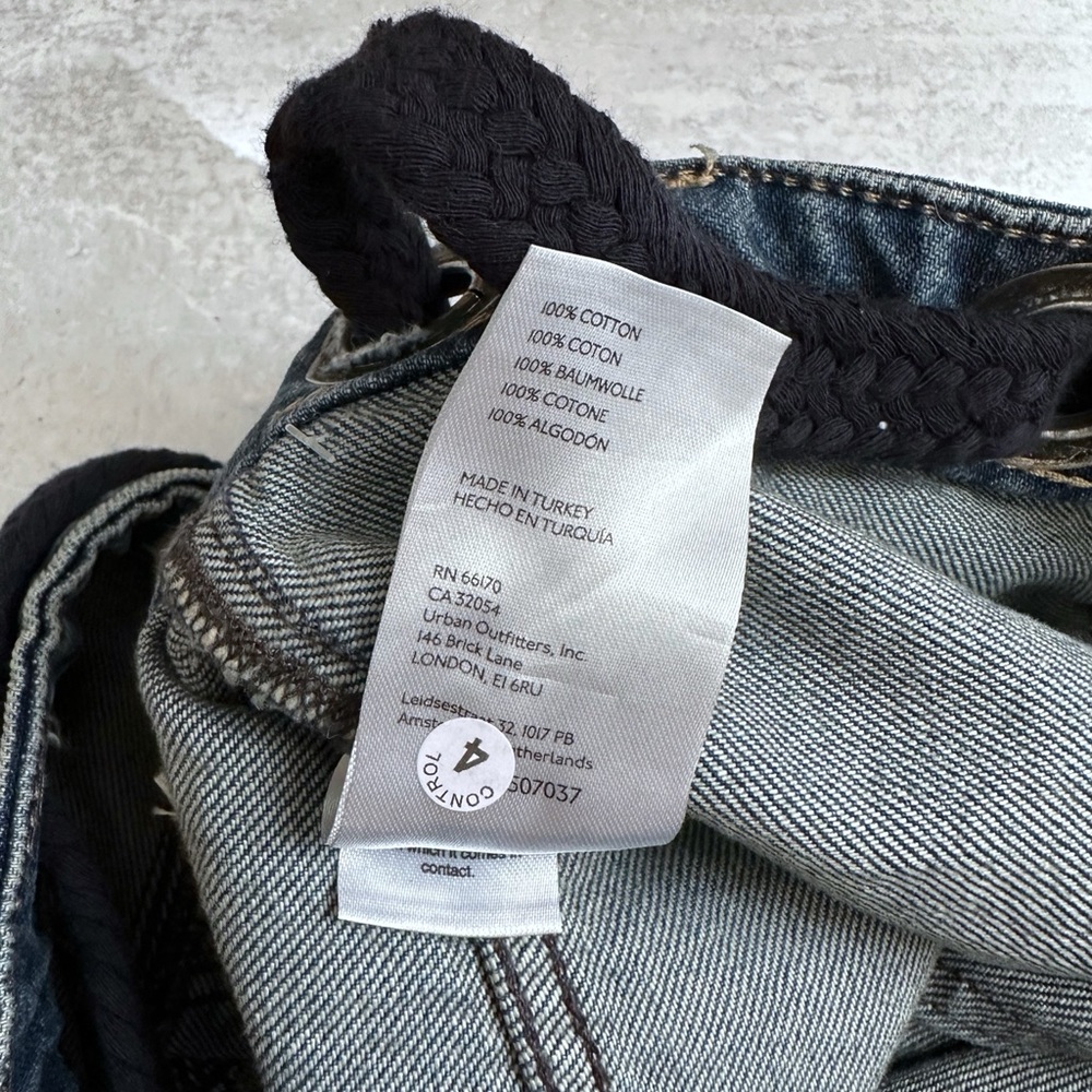 Free People We the Free Moxie Low Slung Pull On Barrel Jeans - Picture 5 of 5